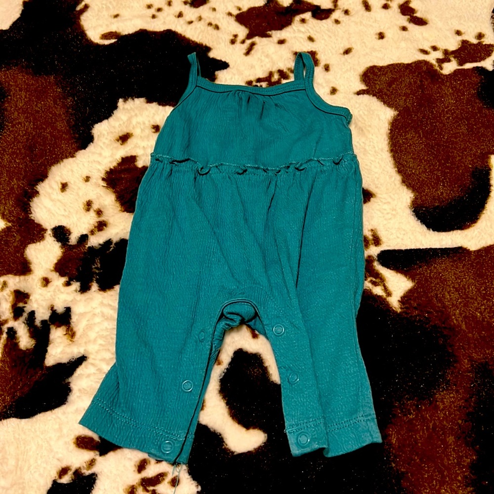 NB blue romper